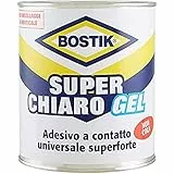 BOSTIK Superchiaro Gel adesivo a contatto universale in gel, non gocciola e non crea striature latta 750ml Giallo