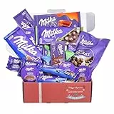 Regalo Cioccolato Milka - Confezione regalo di cioccolatini Milka I Regalo originale per compleanni, bambini, coppie: Milka Oreo, Choco Wafer, Milka caramello, Milka Cookies