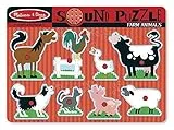 Melissa & Doug | Puzzle in legno per bambini | La fattoria parlante | Puzzle sonoro | Incastri in legno per bambini | Puzzle bambini 2 anni pezzi grandi | Gioco bambino 2 anni | Regalo bimba 2 anni