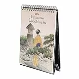 Kokonote: Calendario da Tavolo 2024 Japanese Woodblocks - Calendario Scrivania 2024, 12 mesi, 15x20 cm FSC®, Calendario giapponese 2024, Calendario Japanese 2024