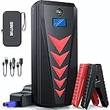 Buture Avviatore Di Emergenza Portatile 2500a (Fino a 8,0 Litri Di Diesel o 8 Litri Di Gas) Avviatore Di Emergenza Per Auto 22000 Mah 12 v Con Presa Accendisigari Morsetti Di Sicurezza Intelligenti