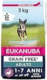 EUKANUBA Grain Free, Alimento per Cani Adulti di Tutte Letaglie, Ricco di Anatra, 3 kg