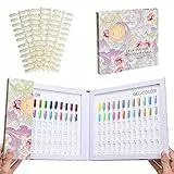 Noverlife Espositore da 120 Colori per Unghie con 120 Punte per Unghie Finte, Campioni di Nail Art Campioni di Colore Cartone, Espositore per Smalti per Unghie Vetrina di Design per Unghie