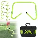 YZNAHRE Set di 6 ostacoli per l'allenamento Speed Agility in altezza, regolabili in altezza, ostacoli di coordinazione, mini ostacoli per calcio, sport, allenamento