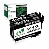 Greenjob 604XL Compatibili per Epson 604 XL Nero per Expression Home XP-2200 XP-2205 XP-3200 XP-3205 XP-4200 XP-4205 Workforce WF-2910 WF-2930 WF-2935 WF-2950 (2 Nero)