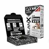 BlanX, 10 Strisce per lo Sbiancamento dei Denti e Antimacchia OX3 Black, con Carboni Attivi 100% Naturali, Denti Straordinariamente Bianchi, Luminosi e Senza Macchia
