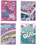RACCOGLITORE copertina ad anelli maxi SEVEN SJ GIRL cartella per fogli A4 scuola - lavoro misura 32x26x4 cm - GRAFICHE VARIE