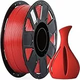Creality Filamento PLA 1.75mm per Stampante 3D e Penne 3D Precisione Dimensionale +/- 0.02mm Neatly Wound Stampanti 3D FDM Bobina da 1kg (2.2 Libbre) (Rosso)