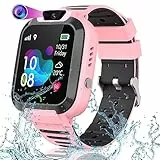 YEDASAH GPS Smartwatch per Bambini, IP68 Impermeabile Orologio Intelligente Bambini con Telefono, Chat Vocale, SOS, Touchscreen, Fotocamera, Gioco, Smartwatch per Ragazza e Ragazzo 4-12 Anni Regalo