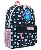 Disney Zaino da Bambina Ragazza Stitch Ufficiale (Nero)