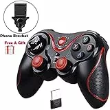 BMSARE Controller PC Windows, Bluetooth Wireless Controller Android Smartphone Mobile con Supporto, 2,4G Wireless Joystick Controller Gamepad PC Windows 10 8 7/PS3/Android TV