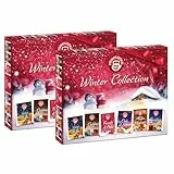 Pompadour Winter Collection Box (2 conf.da 30 filtri), 1001 Notte, Caldo Abbraccio, Fiocchi di Neve, Cielo di Stelle, Magia d'Inverno, Garofano Cannella, Senza Lattosio e Glutine, 330 grammi