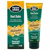 Dermatonics Balsamo per tallone con miele di Manuka | Adatto per diabetici | Per talloni e piedi ruvidi, secchi e screpolati | Idrata e attira l'umidità nella pelle | 125 ml