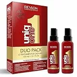 Revlon Professional UniqOne Hair Treatment, Trattamento Senza Risciacquo, All In One, Capelli Crespi, Spray Districante - Confezione 2 Pezzi, Duo Pack, Set Regalo