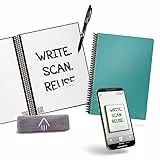 Rocketbook Fusion Quaderno Appunti Digitale - Riutilizzabile Taccuino Digitali A5 A Spirale Agenda, Giornaliera, Planner Settimanale, Penna Cancellabile Pilot Frixion Inclusi, Gadget Tecnologici