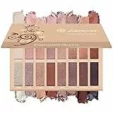 Palette Ombretti Trucchi Make Up Occhi - 16 Colori Nudo Satinati e Matte Professionali - Altamente Pigmentata, Caldo Bronzo Naturale - Set Vegano/Non Testato Sugli Animali