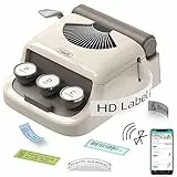 Makeid Q1 Etichettatrice Bluetooth Stampante Etichette Adesive con Nastro, Mini Stampante Termica Compatibile iOS e Android Ricaricabile USB Adatto per Cucina Casa Scuola