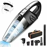 CICK Aspirabriciole Senza Fili, Aspirapolvere Auto, Aspirapolvere Portatile e a Carica Rapida con 120W ad Alta Potenza, 4 in 1 Pulitore per Auto e Pulizia della Casa