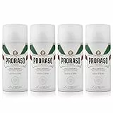 Proraso Schiuma da Barba Pelli Sensibili, 4 x 300ml, Schiuma barba Anti Irritazione con Estratti di Avena e Tè Verde, Made in Italy