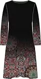 Desigual 18WWVKY22000S Vestito, Black, S Donna