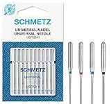 SCHMETZ Aghi per macchine da cucire | 10 Aghi universali |130/705 H | Spessore dell'ago 70/10 - 100/16| utilizzabile su tutte le comuni macchine da cucire per uso domestico