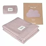 Lionelo Bamboo Blanket leggera coperta neonato di bambù, fasciatoio, coltre per lettino, 100% cotone, naturale, morbido, antibatterico, ipoallergenico, antimicotico, 100x75cm
