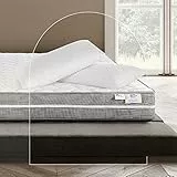 Farmarelax - Materasso Matrimoniale 160x190, Alto 20 cm, due cuscini Memory in regalo, Sfoderabile, Portanza differenziata, Waterfoam, 100% Made in Italy - Royal Kit Zip