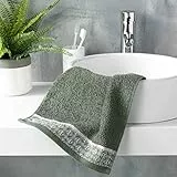 DOUCEUR D'INTERIEUR Belina - Asciugamano Invite, 30 x 50 cm, Colore: Cachi
