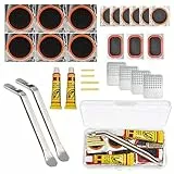 laeeyin Kit di Toppe per Pneumatici per Bici, Kit di Toppe Kit di Toppe per Pneumatici per Bici Kit di Riparazione Kit di Toppe per Camera d'Aria per Biciclette per Ciclisti