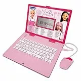Lexibook Barbie, Computer educativo bilingue Francese/Inglese, Giocattolo per Bambini con 124 attività per Imparare, divertirsi e Suonare Il Pianoforte, Rosa, Colore, JC598BBi1