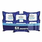 Acqua alle Rose, Salviettine Struccanti per Pelli Normali, Salviette Struccanti per Viso e Occhi con Estratto di Rosa Naturale - Confezione da 6 Pezzi - Esclusiva Amazon