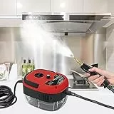 Pulitore a Vapore, 2500W Vaporella Pulitore Vapore Casa, Vaporetto Portatile con 6 Velocità Regolabili e 3 Tipi di Testine per la Pulizia Domestica di Tessuti, Fughe, Piastrelle, Auto, Cucina e Bagno