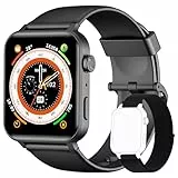 IOWODO R30PRO Smartwatch Uomo.1,85 pollici con chiamate Bluetooth Ver5.0, assistente vocale, integrato Cardiofrequenzimetro/sonno/SpO2, oltre 100 modalità sportive, orologio sportivo per Android & IOS