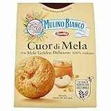 Mulino Bianco Biscotti Cuor di Mela con Mele 100% Italiane, Senza Olio di Palma, Colazione Ricca di Gusto, 300 g