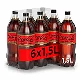 Coca-Cola Zero 2122601 6 Bottiglie da 1.5 L, senza Calorie e senza Caffeina, Bottiglia PET Riciclabile