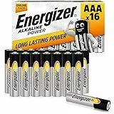 Energizer Alkaline Power AAA, 16 Pack AMZ, Amazon Exclusive