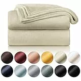Blumtal - Coperta Plaid Morbida 150 x 200 cm - Coperta Pile, Plaid Divano Super Morbida, Coperta Fluffy di Alta Qualità, certificata OKEO-Tex, Color Sabbia