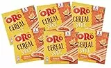 6X Oro Saiwa Cereal Snack Barretta Biscotto ai Cereali con Farcitura all'Arancia 162g [6 Confezion]