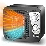 Termoventilatore in Ceramica 1800W-Con Impostazione Fredda,Tre livelli Modalità, Termoventilatore Ceramico Verticale con un interruttore antiribaltamento,nero