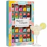 Thoughtfully Cocktails, Mix and Match Skinny Mixer da cocktail in bottiglie di vetro, combinate due bottiglie per un delizioso mixer da cocktail senza zucchero, confezione da 20 (non contiene alcol)