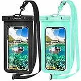 CACOE 2 Pezzi Custodia impermeabile da 7,2 pollici IPX8, custodia impermeabile con design di guarnizione in TPU integrato, per iPhone 14/13 Pro Max, Samsung, Huawei, Xiaomi