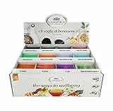 L'Angelica, Cofanetto Tisane Calde, Box con Tisane e Tè Assortiti, 120 Bustine di Vari Gusti, Tisana Mora e Cannella, Zenzero e Vaniglia, Cacao e Arancia, Goji e Liquirizia e Altre