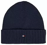 Tommy Hilfiger Berretto con Bandiera Essenziale Cappellopello, Space Blue, Taglia Unica Uomo