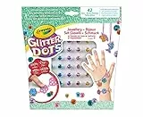 CRAYOLA Glitter Dots - Set Gioielli, per Creare Gioielli Scintillanti con Il Glitter Modellabile, attività Creativa e Idea Regalo, 04-1155