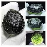 BAWHO Cristallo Verde Moldavite Ceco Meteorite Impatto Vetro Pietra Grezza Cristallo 1 PZ