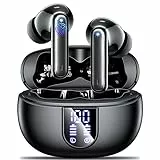 Cuffie Bluetooth, Auricolari Bluetooth 5.3 con 4 HD Microfono,2023 Cuffie Wireless Sport in Ear ENC Cancellazione Rumore,LED Display, 42 Ore IP7 Impermeabile Cuffiette Senza Fili,USC C Ricarica Rápida