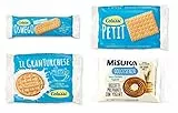 Colussi e Misura - Biscotti Monoporzione 120 Pezzi Assortiti in 4 Varietà e Confezionati in Imballaggio Sicuro Resistente agli Urti