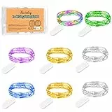 Vacoulery Luci Led a Batteria, 8 Pezzi 2M 20 LED Impermeabile Catena Luminos Decorativa Multicolore Ghirlanda Luminosa Lucine per Bottiglie Fai da te, Feste, Giardino, Natale, Matrimonio (6 Colori)