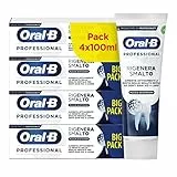 Oral B Dentifricio Pro Repair, Gengive e Smalto, Neutralizza i batteri, Riduce le irritazioni Ripristina i minerali dello smalto, Original, 4 Confezioni X 100ml