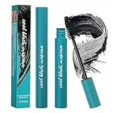 EHIOG Mascara nero, La testina triangolare crea ciglia sottili, ciglia arricciate naturali, impermeabili e resistenti al sudore, senza sbavature, trucco a lunga durata per tutto il giorno